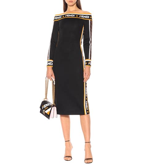 fendi black jersey dress|fendi outfit black girl.